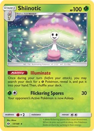 Shiinotic - 17/149 (SM Base Set) - Deck Exclusives