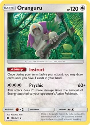 Oranguru - 113/149 (SM Base Set) - Deck Exclusives