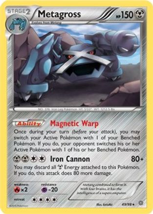 Metagross - 49/98 (XY Ancient Origins) - Deck Exclusives Holofoil