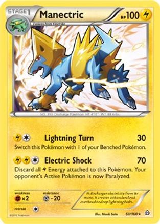Manectric - 61/160 (XY Primal Clash) - Deck Exclusives