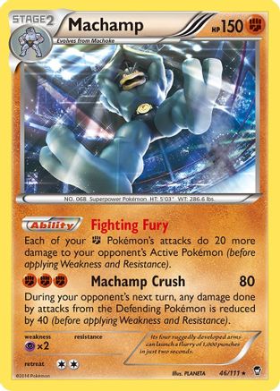 Machamp - 46/111 (XY Furious Fists) - Deck Exclusives