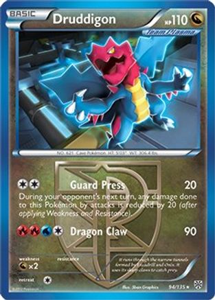 Druddigon - 94/135 (BW Plasma Storm) - Deck Exclusives Holofoil