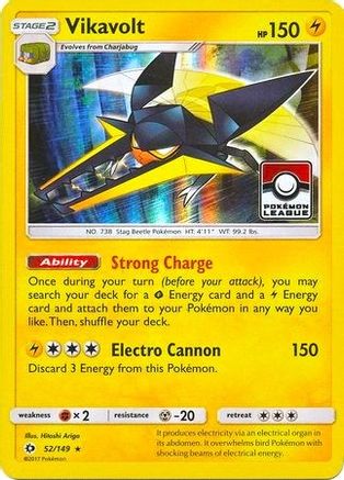 Vikavolt - 52/149 (Pokemon League) - League & Championship Cards Holofoil