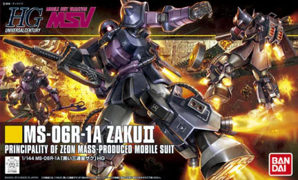 HGUC 151 MS-06R-1A Zaku II Black Tristars 1/144