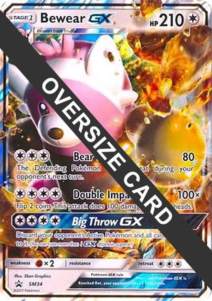 Bewear GX - SM34 (Black Star Promos) - Jumbo Cards Holofoil
