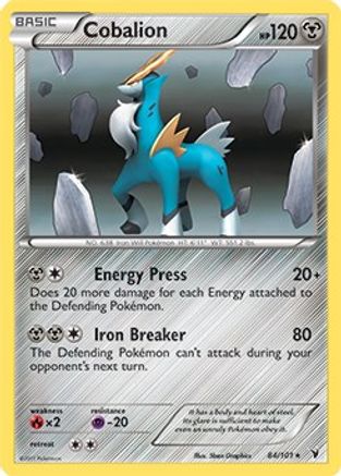 Cobalion - 84/101 (Battle Arena Deck Exclusive) - Deck Exclusives