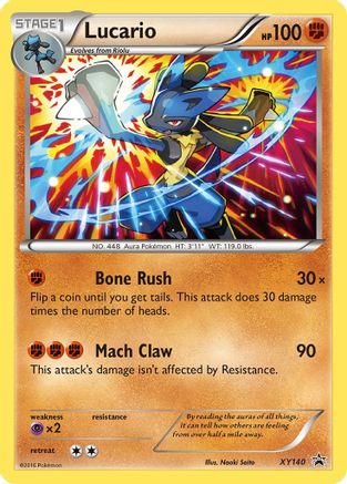 Lucario - XY140 XY140/211 - XY Promos Holofoil