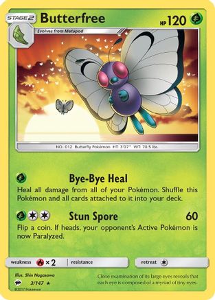 Butterfree 3/147 - SM  Burning Shadows