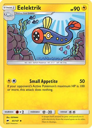 Eelektrik 45/147 - SM  Burning Shadows Reverse Holofoil