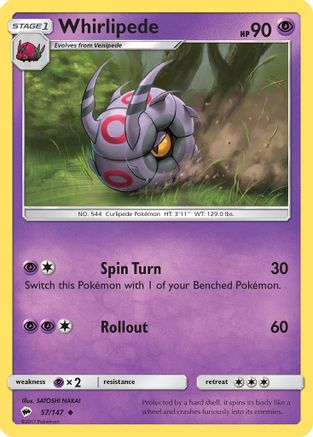 Whirlipede 57/147 - SM  Burning Shadows
