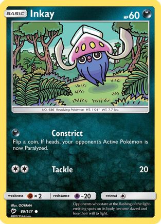 Inkay 89/147 - SM  Burning Shadows