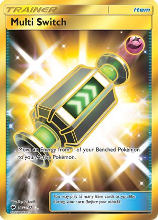 Multi Switch (Secret)/147 - SM  Burning Shadows Holofoil