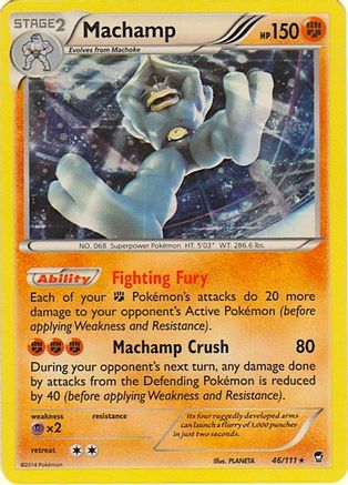 Machamp - 46/111 (Cosmos Holo) - Blister Exclusives Holofoil