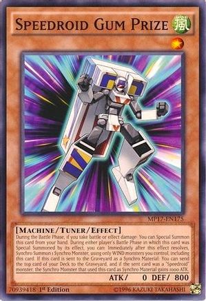Speedroid Gum Prize (MP17-EN175) - 2017 Mega-Tins Mega Pack 1st Edition