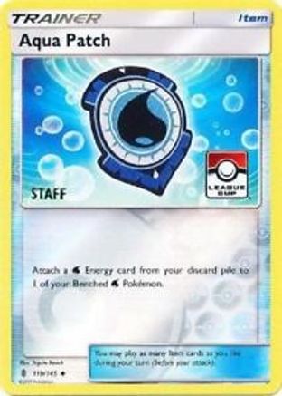 Aqua Patch - 119/145 (League Cup) [Staff] - League & Championship Cards Reverse Holofoil