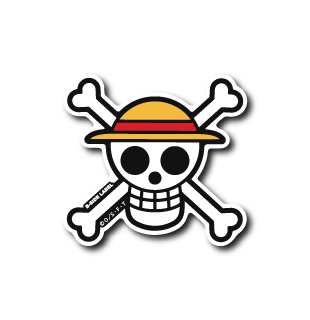 One Piece B-SIDE LABEL small Sticker Jolly Roger