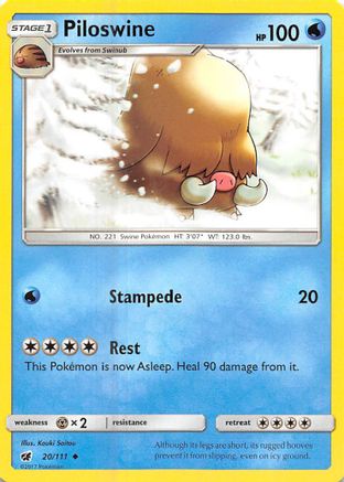 Piloswine 20/111 - SM  Crimson Invasion