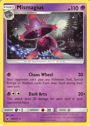 Mismagius 40/111 - SM  Crimson Invasion Reverse Holofoil
