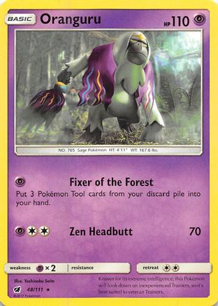 Oranguru/111 - SM  Crimson Invasion Reverse Holofoil