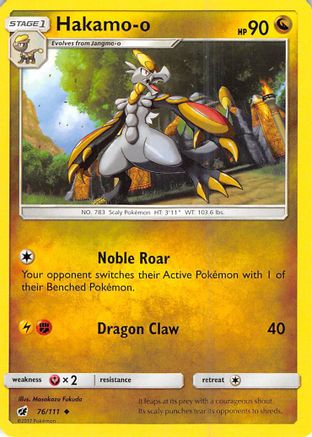 Hakamo-o 76/111 - SM  Crimson Invasion Reverse Holofoil
