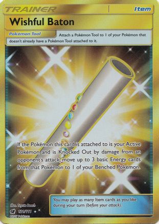 Wishful Baton (Secret)/111 - SM  Crimson Invasion Holofoil