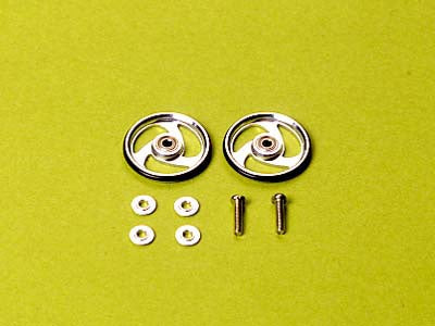 Tamiya 19mm Aluminum Ball-Race Rollers (Aero-Spoke Type) 4wd Mini Racer