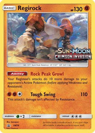 Regirock - SM74 (Prerelease)/248 - SM Promos Holofoil