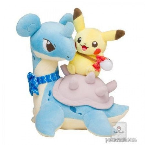 Pokemon Center 2018 Riding With Lapras Campaign Lapras & Pikachu Plush