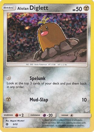 Alolan Diglett - 9/12/12 - McDonalds Promos 2017 Holofoil