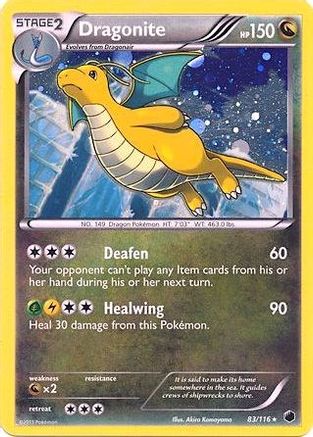 Dragonite - 83/116 (Cosmos Holo) - Blister Exclusives Holofoil