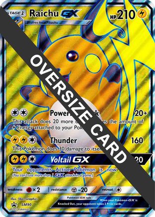 Raichu GX - SM90 - Jumbo Cards Holofoil