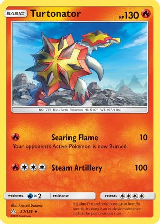 Turtonator/156 - SM  Ultra Prism Reverse Holofoil