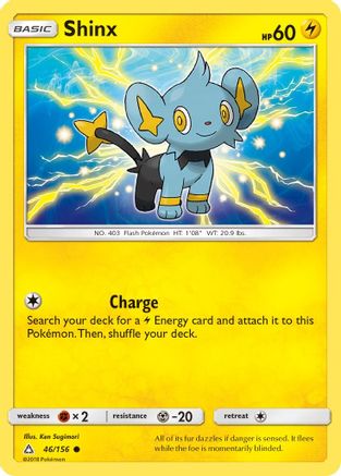 Shinx (46) 46/156 - SM  Ultra Prism Reverse Holofoil