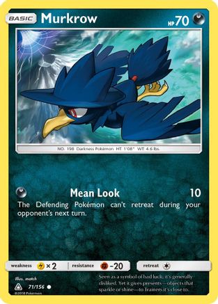 Murkrow 71/156 - SM  Ultra Prism