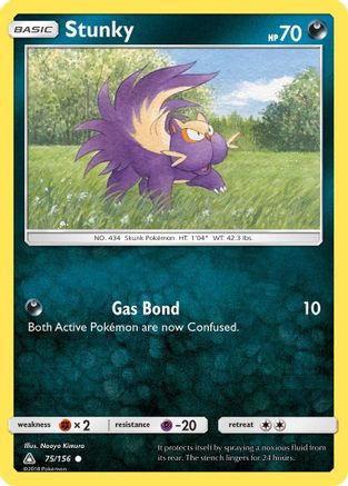 Stunky 75/156 - SM  Ultra Prism Reverse Holofoil