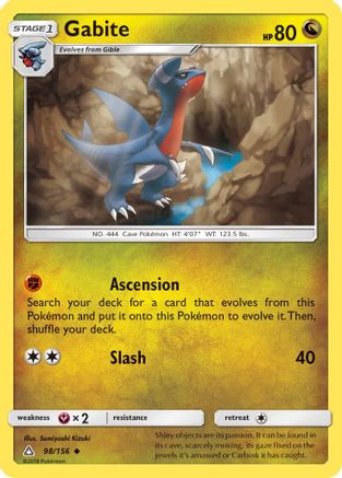 Gabite 98/156 - SM  Ultra Prism Reverse Holofoil