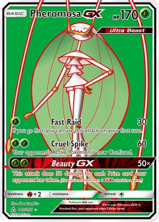 Pheromosa GX (Full Art)/156 - SM  Ultra Prism Holofoil