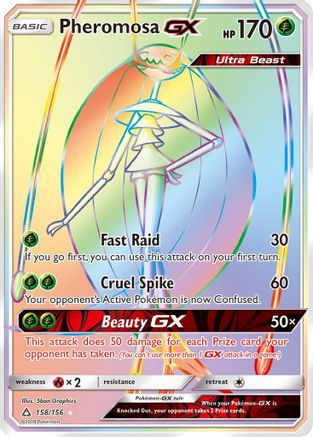 Pheromosa GX (Secret Rare)/156 - SM  Ultra Prism Holofoil
