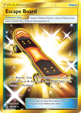 Escape Board (Secret Rare)/156 - SM  Ultra Prism Holofoil