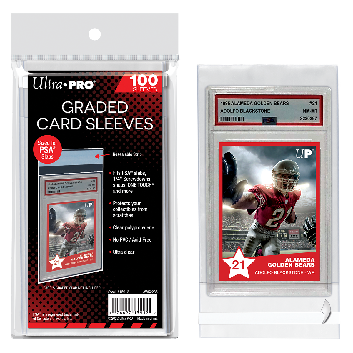 Ultra Pro Graded Card Sleeves Resealable for PSA - 100 count pack