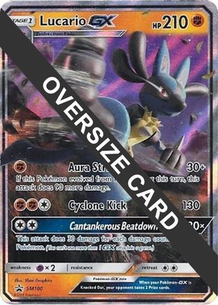 Lucario GX - SM100 - Jumbo Cards Holofoil