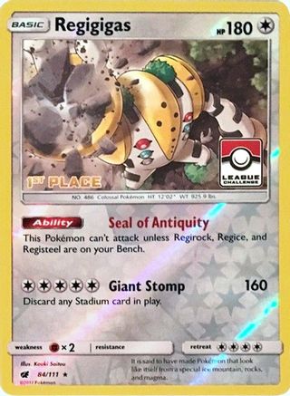 Regigigas - 84/111 (League Challenge) [1st Place] - League & Championship Cards Reverse Holofoil