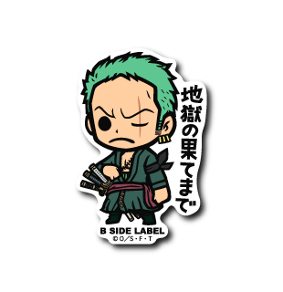 One Piece - Wano Zoro ver.1 Small Sticker (B-SIDE LABEL)