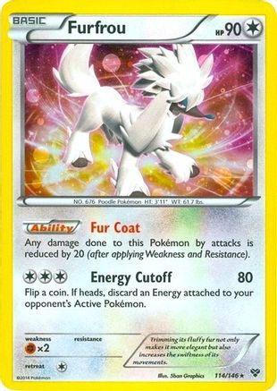Furfrou - 114/146 (Cosmos Holo) - Blister Exclusives Holofoil