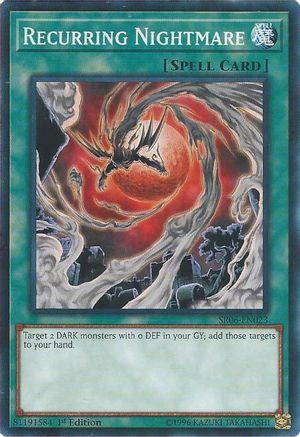 Recurring Nightmare (SR06-EN023) - Structure Deck: Lair of Darkness 1st Edition
