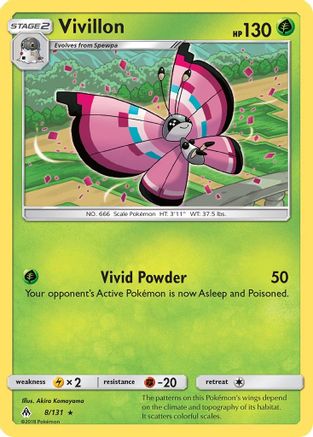 Vivillon/131 - SM  Forbidden Light Reverse Holofoil