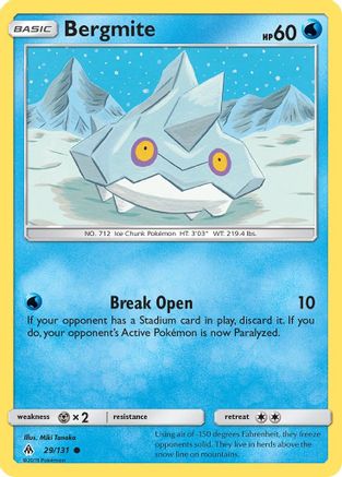Bergmite/131 - SM  Forbidden Light Reverse Holofoil