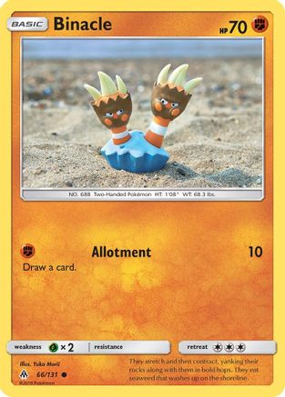 Binacle 66/131 - SM  Forbidden Light
