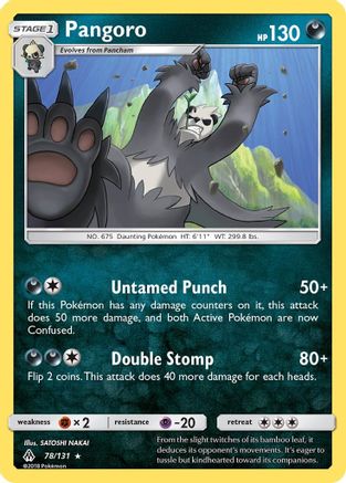 Pangoro/131 - SM  Forbidden Light Reverse Holofoil