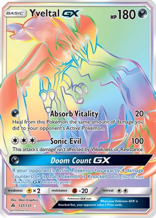 Yveltal GX (Secret)/131 - SM  Forbidden Light Holofoil